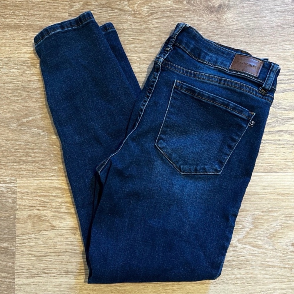 Tahari Women's Skinny Jeans - Dark Blue